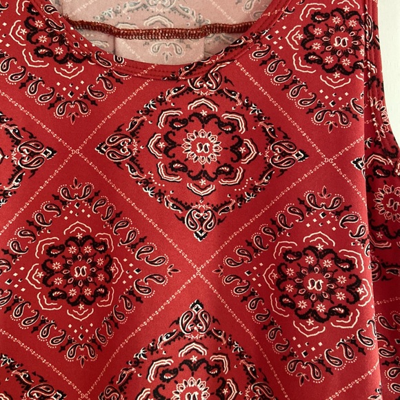 Rods Western Wear Hi Lo Bandana Tank Med - Picture 2 of 4